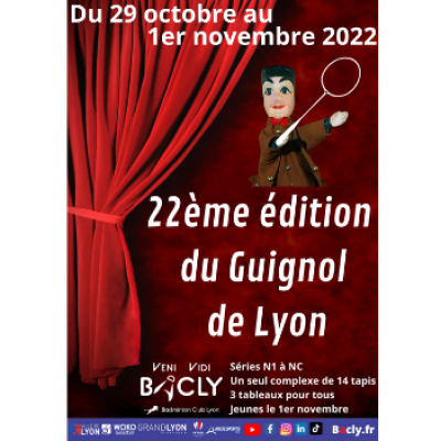 22ème Tournoi International du Guignol Ecobad de Lyon du 29 octobre au 1er novembre 2022