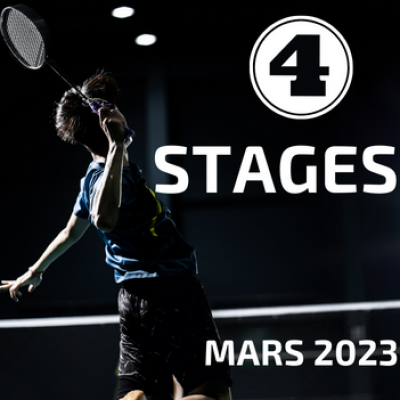 Stages de Badminton en Mars 2023