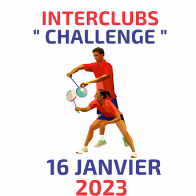 Interclubs « Challenge » le lundi 16 janvier 2023 à 19h30 au gymnase Ferber