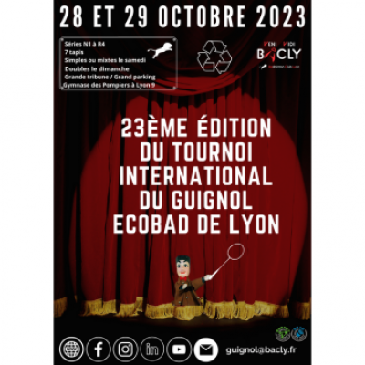 23ème édition Internationale du Guignol EcoBad de Lyon les 28 & 29 octobre 2023