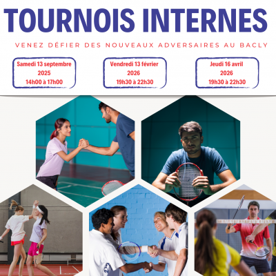 1er tournoi « INTERNE » du BACLY le 13 septembre 2025