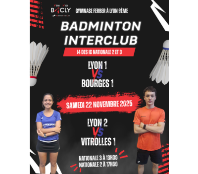 J4 des interclubs nationaux le 22 novembre 2025 à Lyon 9ème