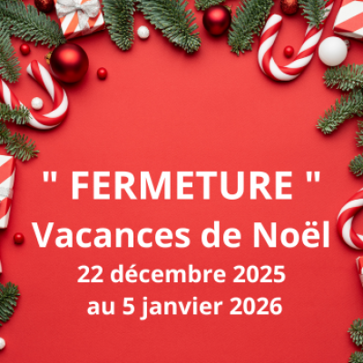 Les créneaux des vacances de Noël 2025