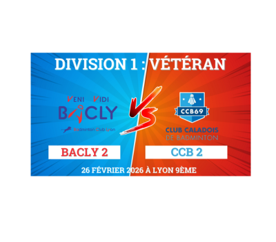 Interclubs « Vétéran » le jeudi 26 février 2026 à 20h30 au gymnase Ferber