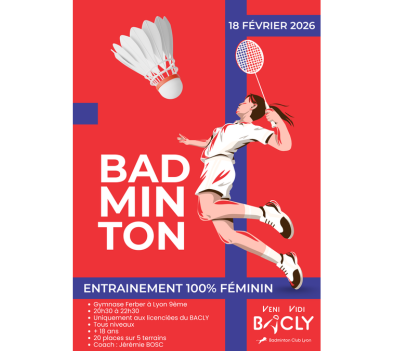 Entrainement spécifique 100% féminin le 18 février 2026