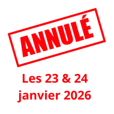 Créneaux annulés les 23 & 24 janvier 2026