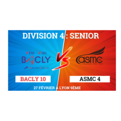 Interclubs « Senior » le vendredi 27 février 2026 à 20h00 au gymnase Ferber