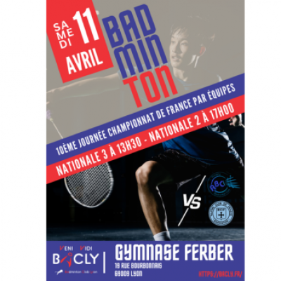 10ème et dernière journée des interclubs nationaux le 11 avril 2026