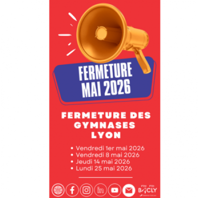 Fermeture des gymnases les jours fériés – Mai 2026