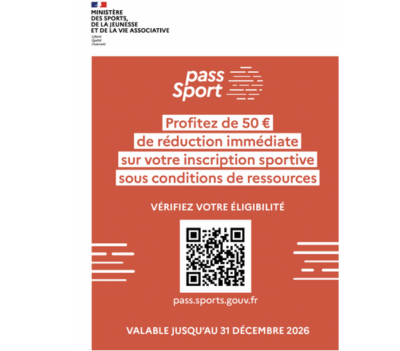 Pass Sport 2026-2027 fait sa rentrée